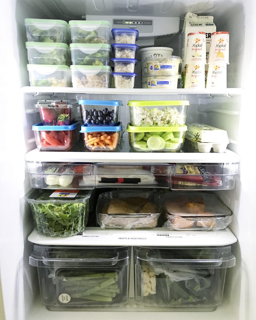 organize fridge