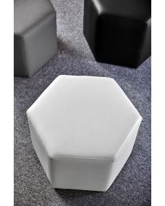 Day Hexagon Footstool - Snow