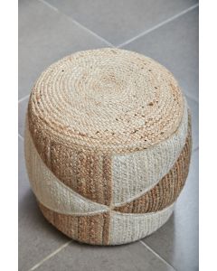 Origami Jute Pouf