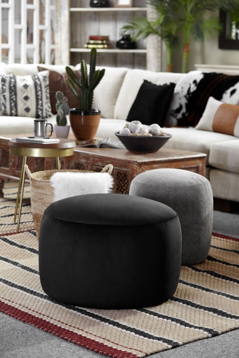 Dani Large Ottoman - Coal