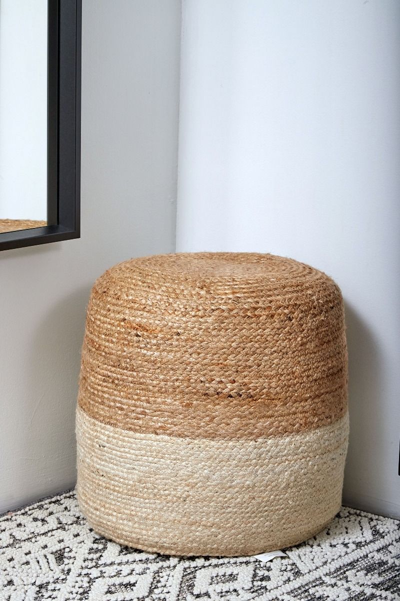 Sloane Jute Pouf