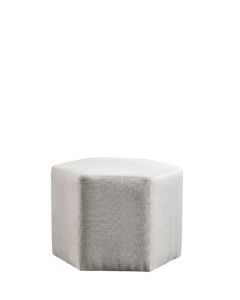 Day Hexagon Footstool - Milk