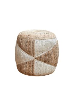 Origami Jute Pouf