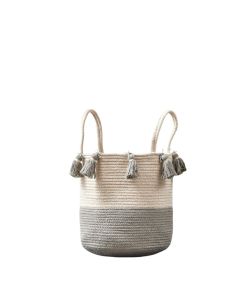 Blake Tassled Cotton Basket