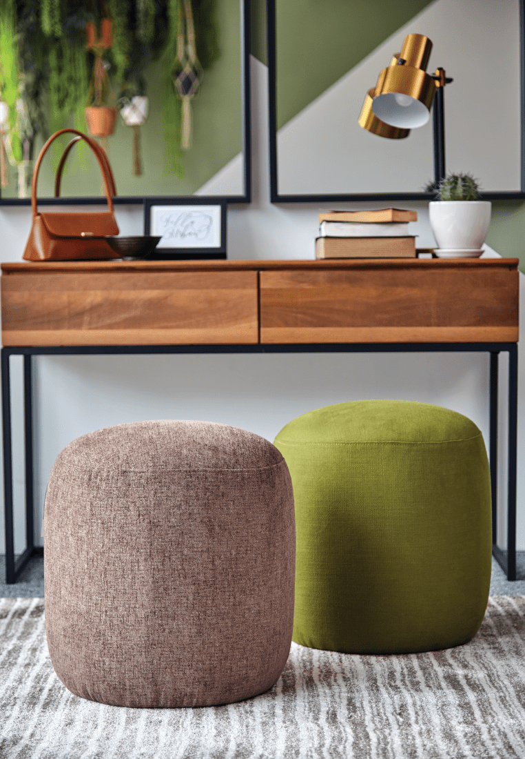 Dani Small Ottoman - Greige