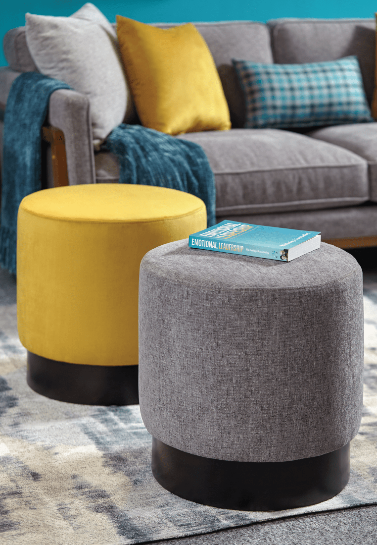 Danish Footstool - Gravel