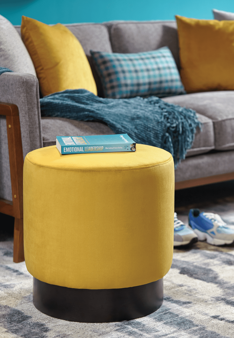 Danish Footstool - Yolk